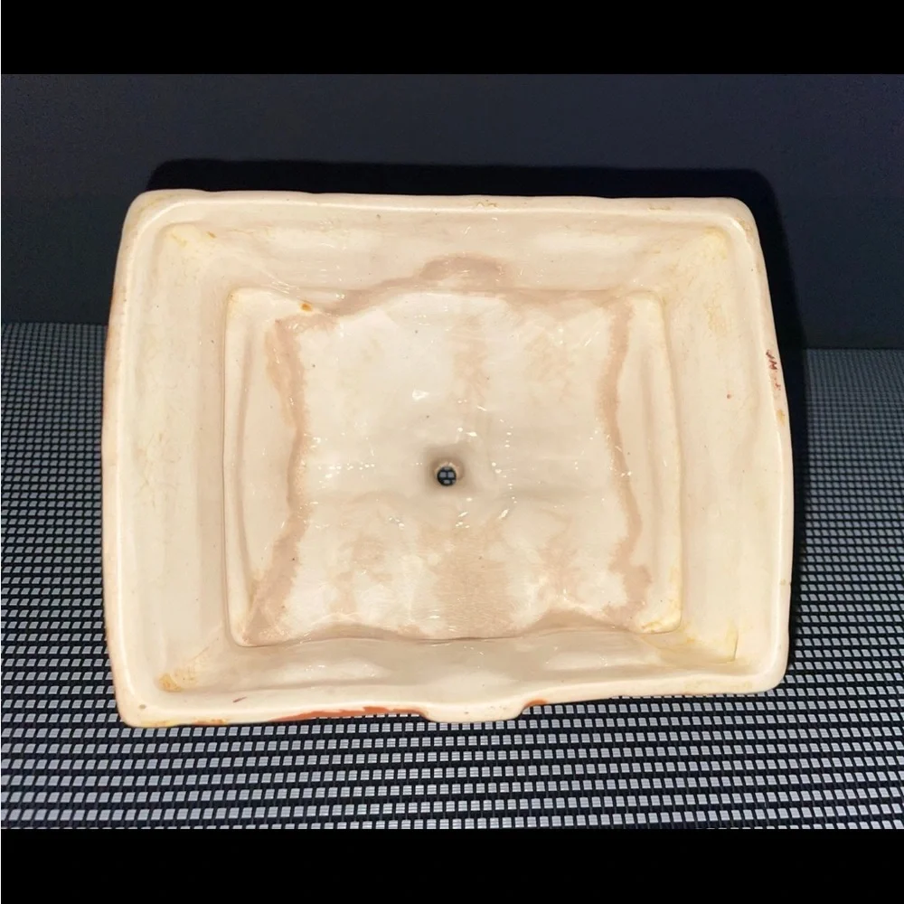 Cottage / Woods Themed Butter Tray 2- Piece - Price Brothers England Vintage